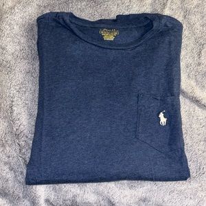 Heather Navy Short Sleeve T Shirt
